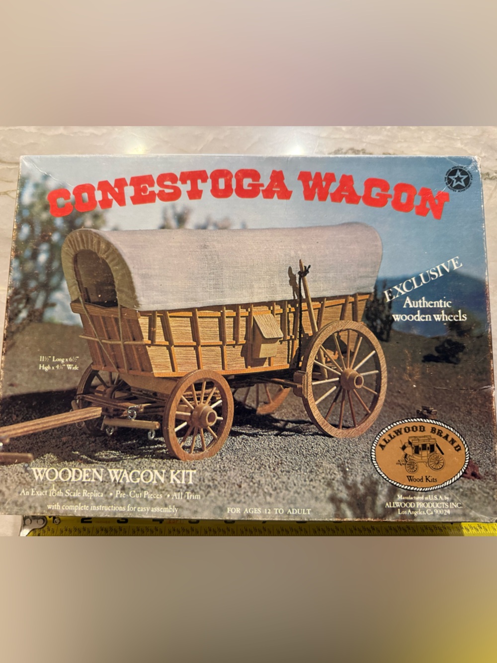 Allwood Brand Conestoga Wagon Kit; Pristine Condition and Never Used!